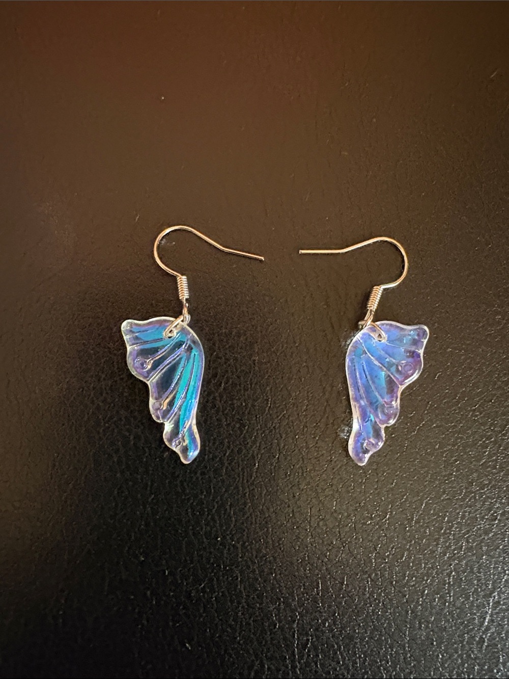 Iridescent Wing Dangle Earrings - Women Jewelry
